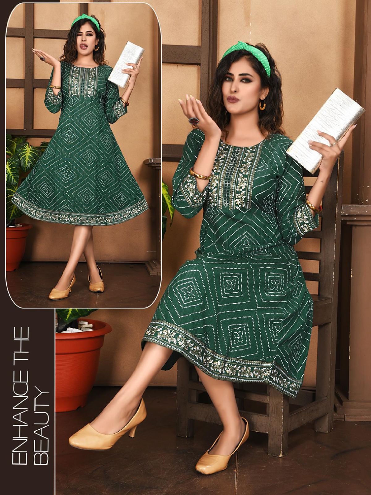 Beauty Srishti Heavy Fancy Wear Wholesale Cotton Anarkali Kurtis Catalog